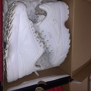 White FILA shoes